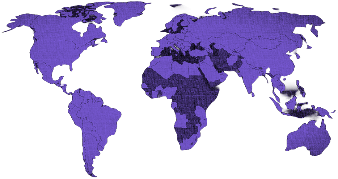 [Mapa de cobertura global]